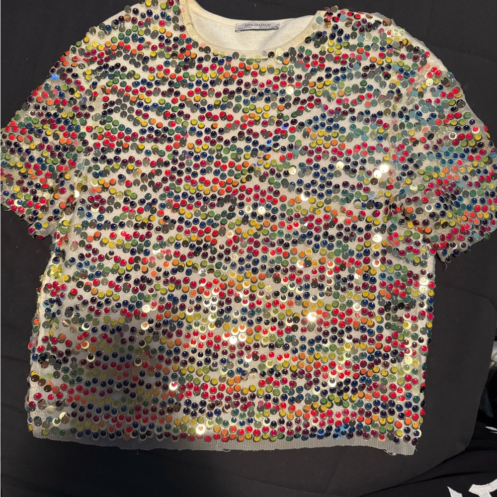 Colorful Sequin Kids Top